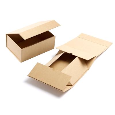 China Recycled Materials Whosale Handmade Design Beautiful Luxury Cardboard Custom Packaging Boxes Handmade Folding Kraft Paper Gift Box for sale