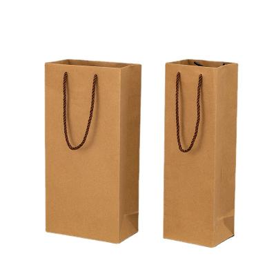 China Recycled Materials Sample Logo Paper Gift Bag Custom Flat Printing Available for sale