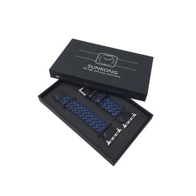 China Recycled Cardboard High End Custom Materials Logo Plain Paper Cardboard Rigid Watch Strap Box for sale