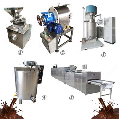 China Commercial Supplying Small Candy And Chocolate Bean Making Machine Protein Bar Automatic Chocolate Production Line for sale