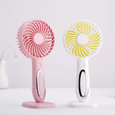 China ABS/PP+Electronic Parts Cute Small Hand Fan Electron USB Rechargeable Table Fan With Cheap Price for sale