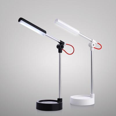 China Portable ZW Folding Modern Eye Shield Led Reading Black Desk Lamp for sale