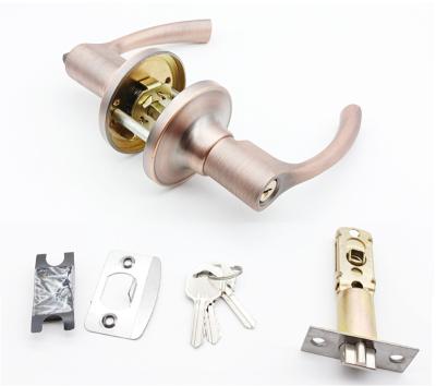 China Brass Core Entry Locked With Front Door Handle Lock Privacy Bathroom Access Feature for sale