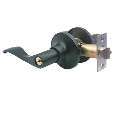 China Thickened door entry lock constitution door thickened large handle electro-nickel wooden gala plating hot selling models for sale