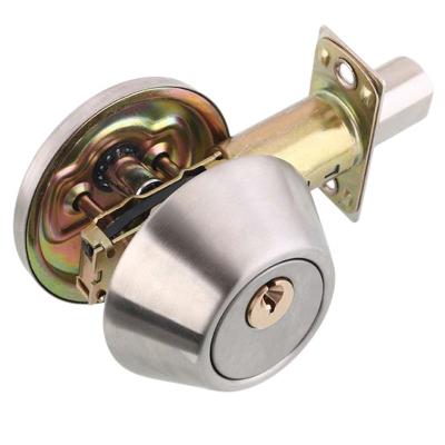 China Factory production of 201 stainless steel dead bolt lock brass core locked entrance with main door lock for sale