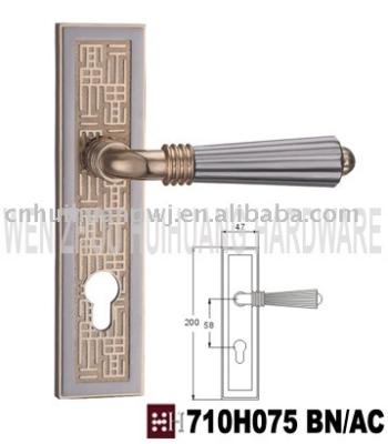 China Zamak Zinc Alloy Door Handle With Plate for sale