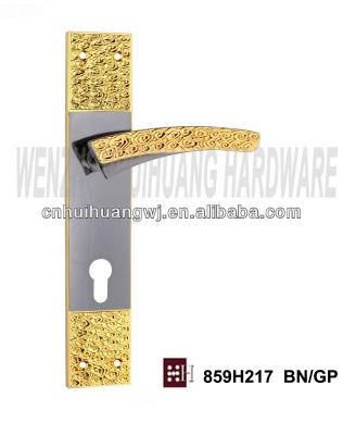 China High Quality Antique Zinc Alloy Door Factory Price Mortise Lever Door Handle With Plate for sale