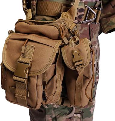 China New Arrival Water Proof Outdoor Military Waist BagWater Bottle Fanny Pack Tactical Waterproof Drop Thigh Leg Bag for sale