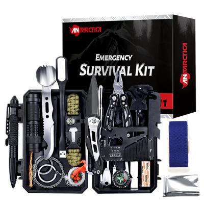 China Multifunctional 60 in 1 Amazon FBA Multifunctional First Aid Kit Camping Hiking Tools EDC Emergency Outdoor Survival Kit for sale