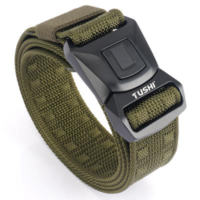 China Ally Tactical Adjustable Military Style Quick Release Zinc Belt Strap Nylon Rigger Belt for sale