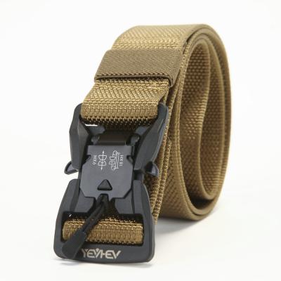 China Tactical Male Belts Antarctica Army Men Magnetic Quick Release Automatic Buckle Nylon Tactical Belt for sale