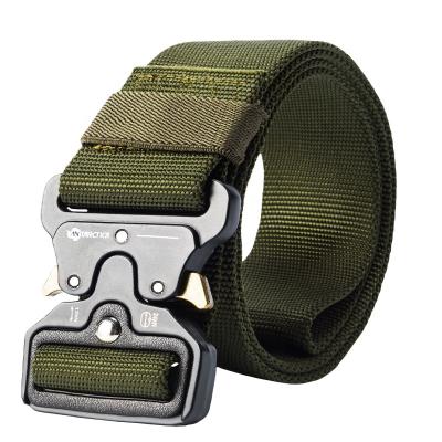 China Tactical Male Belts Tactical Metal Buckle Belt Military Adjustable Heavy Duty Training Belt Quick Release Strap Nylon Training Belt for sale