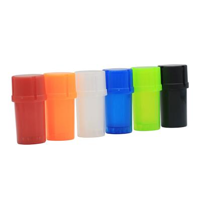 China Wholesale Tobacco Grinding Plastic Sealed Tobacco Herb Weed Grinder 2 Layers Storage Tank for sale