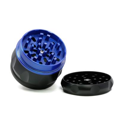 China Grinding Tobacco New Custom 63MM Tobacco Zinc Alloy Herb Weed Grinder 4 Layers Drum Grate Lid for sale