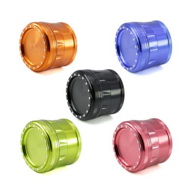 China Grinding Tobacco 63MM Wholesale 4 Layers Aluminum Alloy Concave Tobacco Herb Weed Grinder for sale