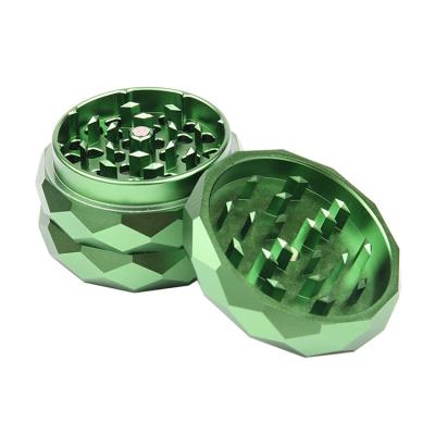 China Wholesale 63MM Grinding Tobacco 4 Layer Aluminum Alloy Diamond Polygonal Angles Tobacco Herb Weed Grinder for sale