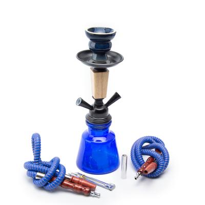 China Hookah Shisha Smoking Stain Goods Double Hose Double Hose Shisha Glass Arabic Hookah Hookah ZJ for sale