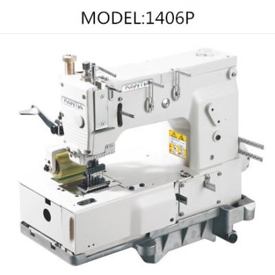 China Hotels 6 Needle, Flat, Double Chainstitch Machine with Vertical Looper Motion Mechanism 1406P for sale