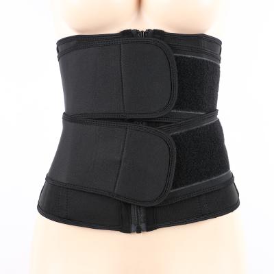 China Antibacterial Double Belt Weight Loss Fitness Shaper Corset Seamless Neoprene Neoprene Slimming Waist Trainer Shapewear for sale