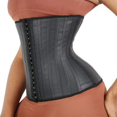 China Antibacterial Ready To Ship Custom Logo Private Label Steel Bone Latex 25 Plus Size Waist Trainer With Logo for sale