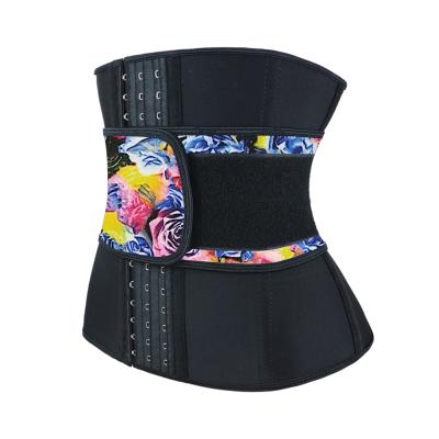 China Antibacterial Shapewear Women High Quality Latex Private Label Cinchers Floral Waist Trainer For Women for sale