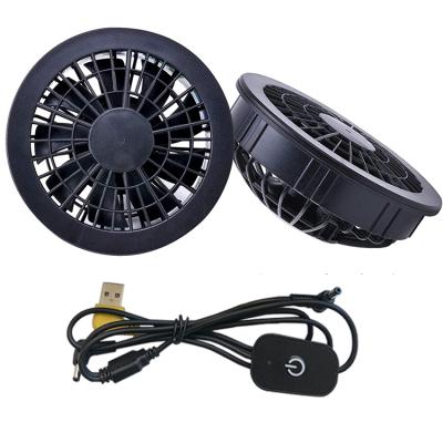 China Machinery repairs workshop 5V lithium battery Sun-proof fan air conditioning cooling fan for clothes cooling vest fan for sale