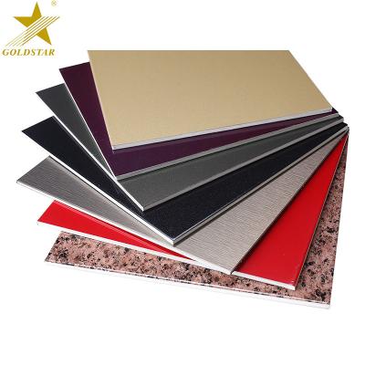 China Hotel Sale Interior Antibacterial Aluminum Clad Top Sandwich Decorative Wall 3 Mm Panel for sale