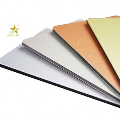 China Interior And Exterior Anti - Static Decorative Aluminum Composite Wall Panel Cladding ACP 3Mm Thickness for sale