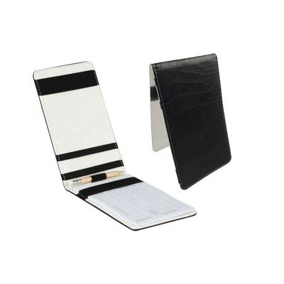 China Portable Custom Leather Golf Performance Scorecard Holder with Pencil and Scorecard for sale