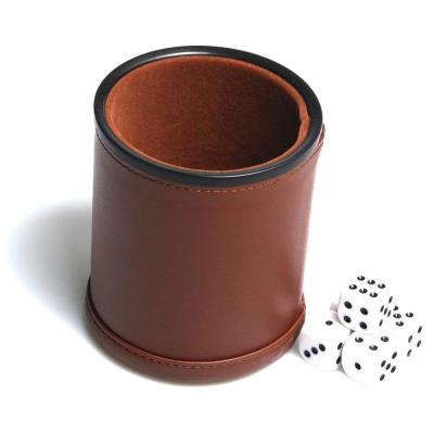 China Free Dice Cup YBS Stock Products Leather Shaker Mug (Once Sold End) for sale