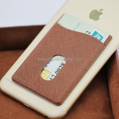 China Cell Phone Sticker Attached Adhesive Card Holder Pocket To Cell Phone Case Back Card Holder for sale