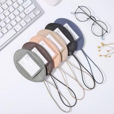 China Custom PU Leather Luggage Tag Travel Luggage Tag Each 2pc for sale