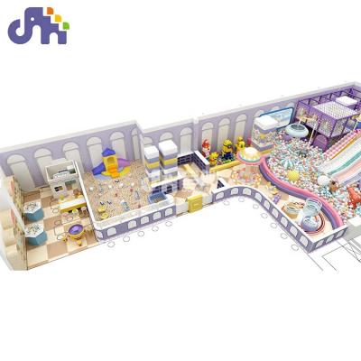 China Dreamy Plastic Gymnasium Kids Entertainment Theme Macaron Playground Commercial Indoor Soft Playground Equipment for sale