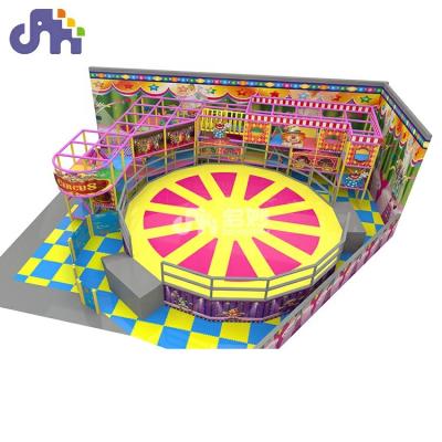 China Plastic Clown Theme Custom Design Soft Indoor Playground Trampoline Park Equipment For Kids for sale