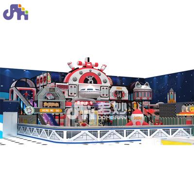 China Plastic Space Theme Kids Playground Slide Set Commercial Swing Props Park Kids Amusement Indoor Playground for sale