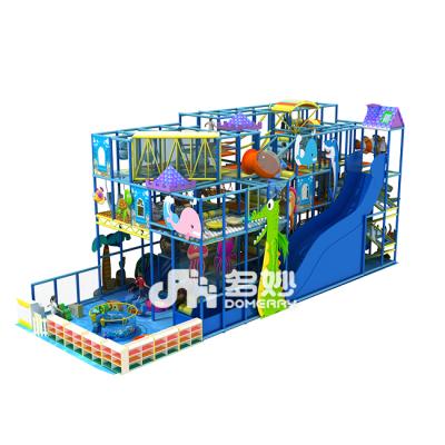 China Plastic Ocean Theme Playground Indoor Playground Ball Pit Slides Blue Sea Balls for sale