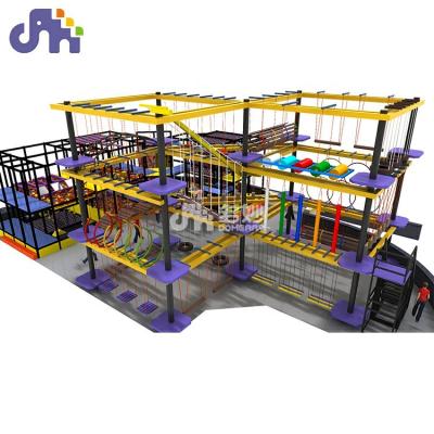 China Vietnam New Project Children's Curiosity Stimulated High Rope Course Indoor Playground Equipment Theme Adventure Park for sale