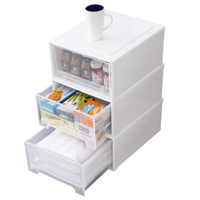 China Large Capacity Reusable Clothes Toy Sundries Storage Box Household Multifunctional Drawer Viable Plastic Storage Box for sale