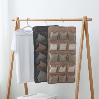 China Hanging bag wardrobe decoration style bra socks storage bag with errors Japanese style underwear hanging three-dimensional storage for sale