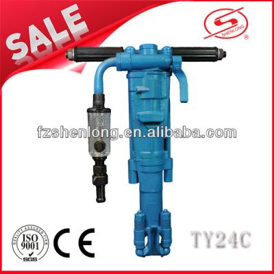 China TOYO TY24C Pneumatic Rock Drill With Support Shank TY24C Deep Rock Drilling for sale