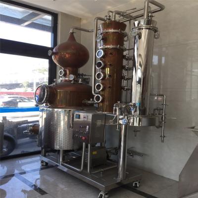 China Alcohol Still Tower Copper Distiller Alcohol Distilling Equipment Whiskey Illegal Alcohol Distiller for sale