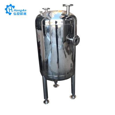 China Hongan 100l 200l 500l 1000l 1500l 2000l Stainless Steel Laboratory Storage Tank Chemical Equipment for Hotels for sale