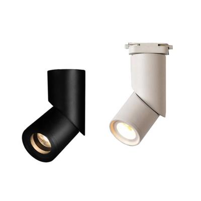 China Outdoor Mounted Downlights Ceiling Spotlight 97RA 5years 220v 10W 12W 15W Follow COB AC Track Down Light Adjustable Led Track Light Black for sale