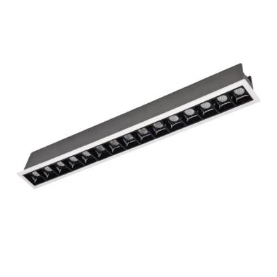 China Aluminum Alloy 30000 Hours Recessed 2W10W Aluminum Square Light Dimming Linear 15W 20W 30W 90Ra SMD Led Strip Spotlight for sale