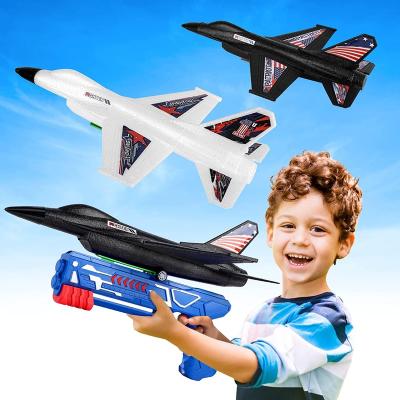 China Outdoor Flying Toys For Boys Kids Foam Glider Outdoor Flight Plane Launcher Toys With 3 Flight Modes Catapult Planefor For Boys Kids for sale