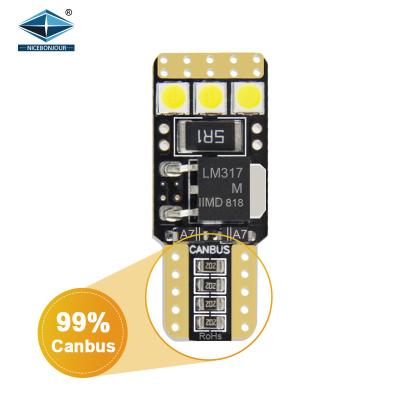 China Auto Light System DC12V 3030 Auto License Plate Light T10 6SMD Led Lamp Led Bulb Canbus With Canbus Car 99.99% for sale