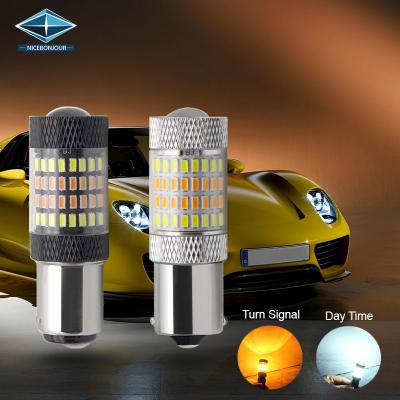 China Turn Signal Light 1157 3157 7443 96SMD Led Amber White Led Turn Light Hot Selling Led Lighting System Auto Roller Coaster 3014 With Canbus for sale