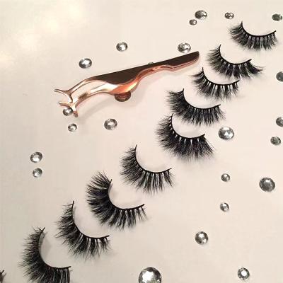 China Real Natural Siberian Dramatic Extra Long Faux Mink 25Mm 3D Mink Eyelashes for sale