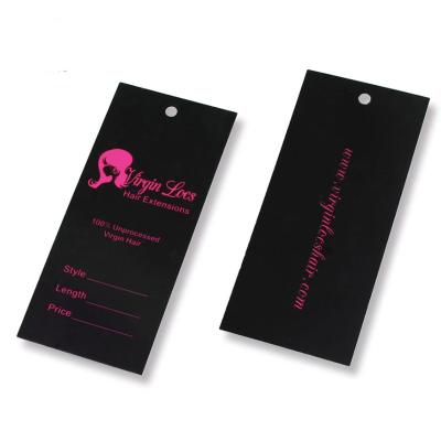 China Viable Custom Hair Extension Wrapping Private Label Paper Gift Hang Tags and Labels for sale