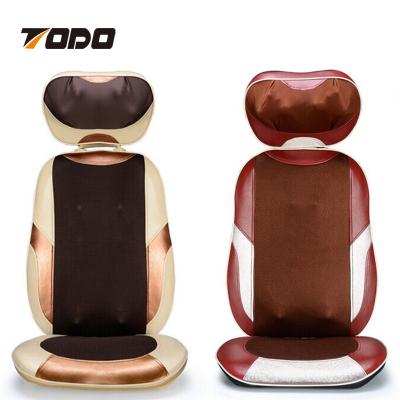 China Body Manufacturer portable car seat body shiatsu infrared vibrating back neck massage cushion for office use for sale